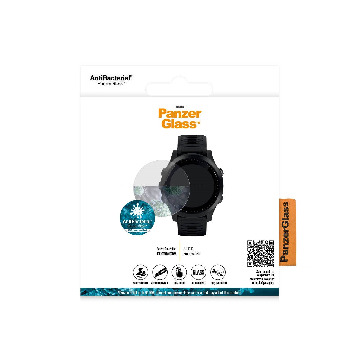 PanzerGlass® SmartWatch 35mm | Skærmbeskyttelse